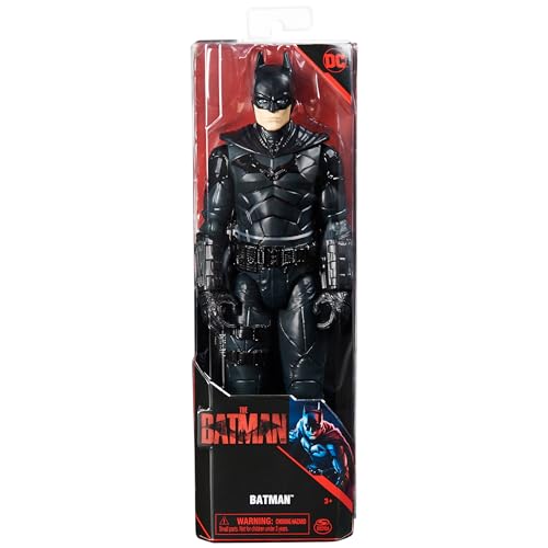 THE BATMAN LE FILM - FIGURINE 30 CM BATMAN - DC COMICS - Figurine Batman Articulée 30 Cm Avec Sculpture Détaillée Du Film - 6061620 - Jouet Enfant 3 Ans et +