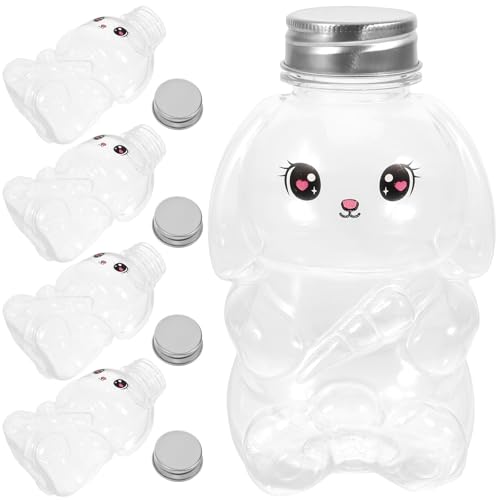 IFANLANDOR 5����E�T�M�^�y�b�g�{�g�� 350ml�����f�U�C���t�̕ۑ��pPET�f�� �g�їp�����{�g�� �A�E�g�h�A���Ǝ��ɍœK�ȍė��p�\�ȏ����ȃW���[�X�{�g��