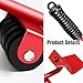 2025 New Furniture Lift Mover Tool Set, Upgrade Furniture Lifter Tool Furniture Movers with Adjustable Height Lifting Tool Lever & 4 Wheels, Mover Dolly Sliders Tool for Heavy Furniture (Red, 1)