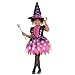 Girls Light-Up Sparkle Witch Costume - Small (4-6)