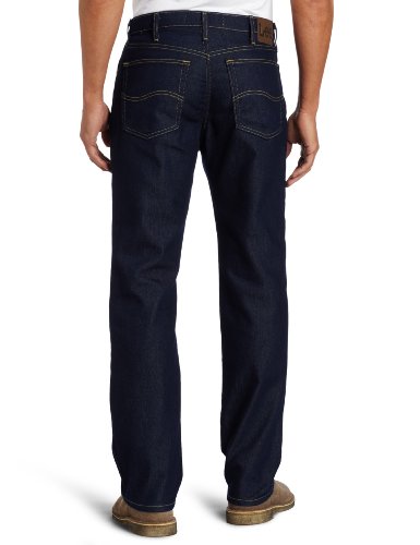 Image of Lee Men's Cotton Blend and Polyester Regular Fit Straight Leg Jeans