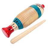 ERINGOGO 2 Ensembles Guiros Bois pour Débutants avec Baguettes Instruments de Percussion ...