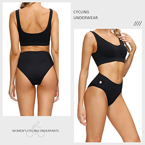 Ouokk Padded Bike Shorts Women Cycling Underwear Bicycle Biking Biker Short With 4D Padding Super Lightweight Breathable thumb #2