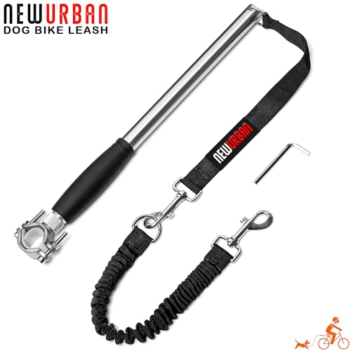 NEWURBAN - Hundeleine - Einfache Installation Entfernung - Freihändiges Hundefahrrad - Trainingsleine - für Training - Joggen - Radfahren und Outdoor - Sicher mit Haustieren