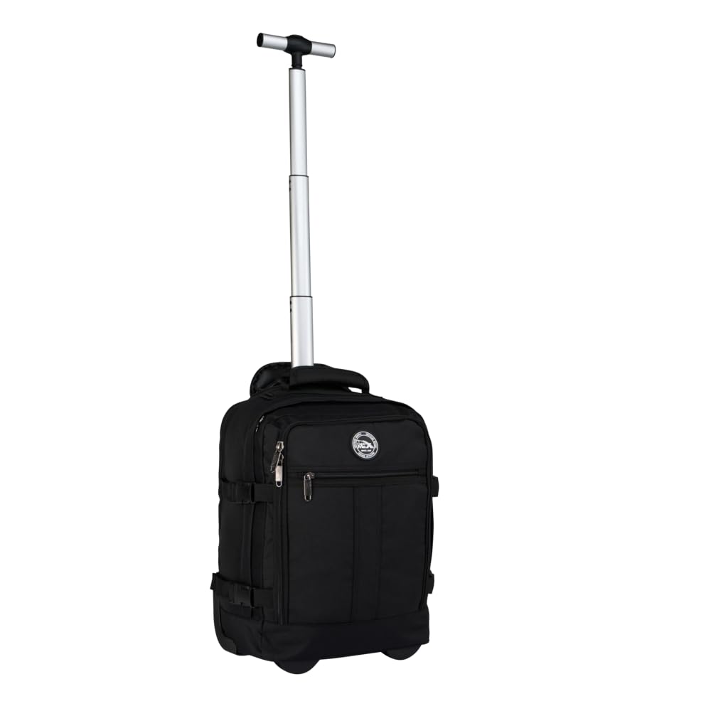 Cabin Max Metz - Mochila con ruedas (40 x 30 x 20 cm, 40 x 30 x 20 cm, para avión, compatible con Ryanair Wizz Air y equipaje de mano, 40 x 30 x 25 cm)