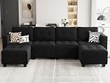 Belffin Modern U Shaped Modular Sectional Sofa with...