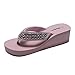 JOMIX Chanclas para mujer elegantes, para la casa, la playa y la piscina, 01 Rosa, 38 EU