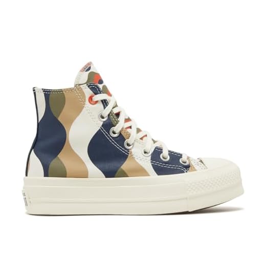 Converse Tênis feminino Chuck Taylor All Star Lift cano alto, Obsidian Nomad Khaki Utility, 36