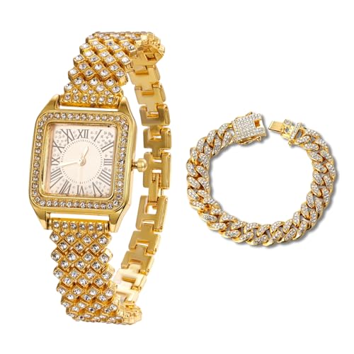 Halukakah Diamonds�r���v �A�C�X�A�E�g �j�̎q �e�B�[�� �L�b�Y - 18K���A���S�[���h/�v���`�i���b�L�A�X�N�G�A���[�}�����_�C�����A���{���N�H�[�c - ����7.75�C���` - �L���[�o�����N�`�F�[���t�� - �a�����A�p�[�e�B�[�p, 1