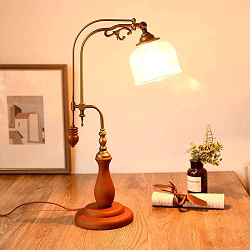 Lampe de bureau E27 rétro rustique en arc pour coin lecture - 2