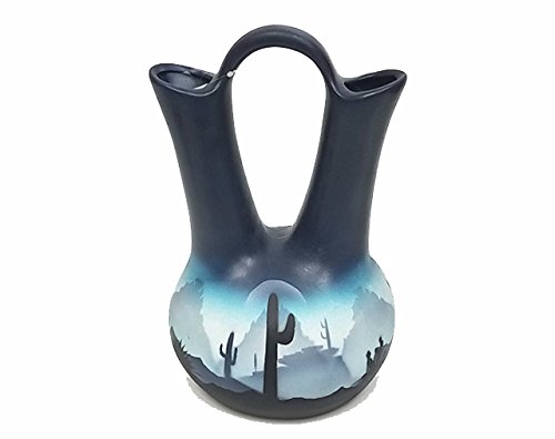 Mission Del Rey Native American Navajo Wedding Vase 12" -Desert