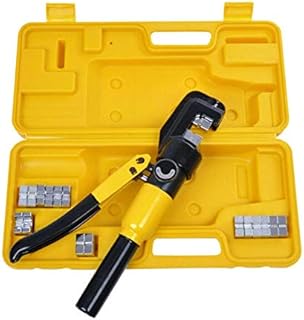 10 Ton Hydraulic Hand Crimper Tool Set for Stainless Steel Cable Railing Fittings, Crimps 1/8