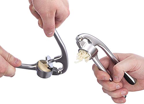 Foto von iheyfill Knoblauchpresse Knoblauchschneider, Garlic Press Häuslicher Knoblauch Crusher,Handlich & Leicht zu Reinigen
