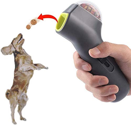 Pets Empire Dog Food Feeder, Funny Pet Treat Launcher Ejecting Gun Interactive Puppy Snack Dispenser Hand Held Gun Food Catapult for Dog Cat Exercise and Training 1 Piece (Color May Vary) (B08TMK5QTJ) Amazon Price History, Amazon Price Tracker