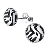 zebra designer pro modische Laimons Damen-Ohrstecker