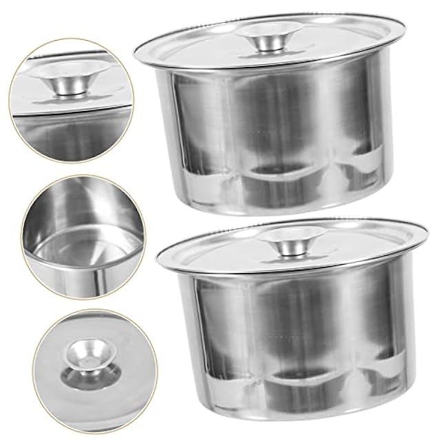 Toyvian 2Set Kitchen Seasoning Jar with Lid Spice Container for Sugar and Salt Compact Design for Home Restaurant and Hotel Use Easy to Organize and Clean