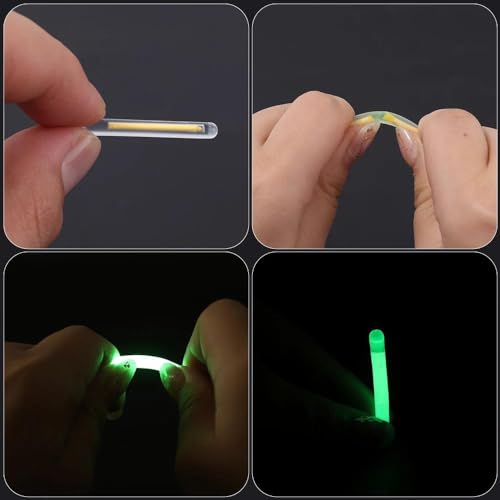 Valkyrie 50 Adet Kutulu Extra Aparatlı Fosfor Fitili - 39x4,5mm XXL boy - Glow Sticks - Yem İçi, Olta Ucu, Şamanda