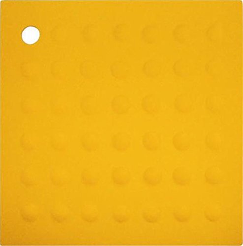 Lamson HotSpot Pot Holder/Trivet, 7" x 7", Goldenrod, Silicone