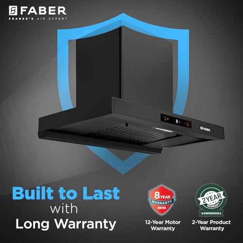 Image of Faber Atom 75cm 1500m /hr BLDC Autoclean Filterless T-Shape Chimney|Built In Oil Collector|Touch & Gesture Control|8Yr Motor,2Yr Comprehensive Warranty by Faber | Hood ATOM BLDC TC FL HC SC BK IN 75