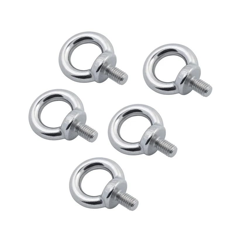 Tornillo con argolla M10 de acero inoxidable 304 resistente para elevación de cables