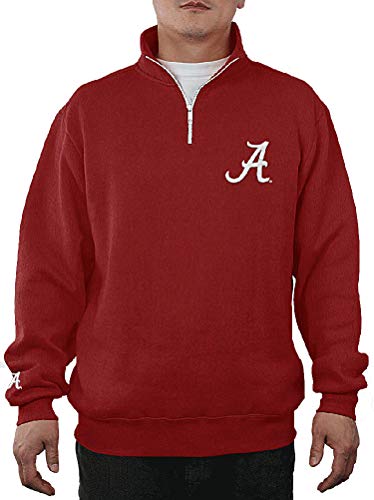 E5 U Of A Mens Quarter Zip Campus Pullover Sweatshirt (Medium, UA)