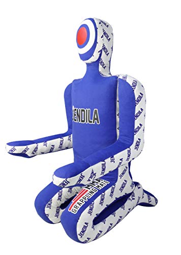 Grappling Dummy MMA Jiu Jitsu â€“ Grappling Wrestling Dummy â€“ Made from Durable Canvas Fabrics â€“ MMA Dummy for Multiple Drills UNFILLED (Blue, 72")
