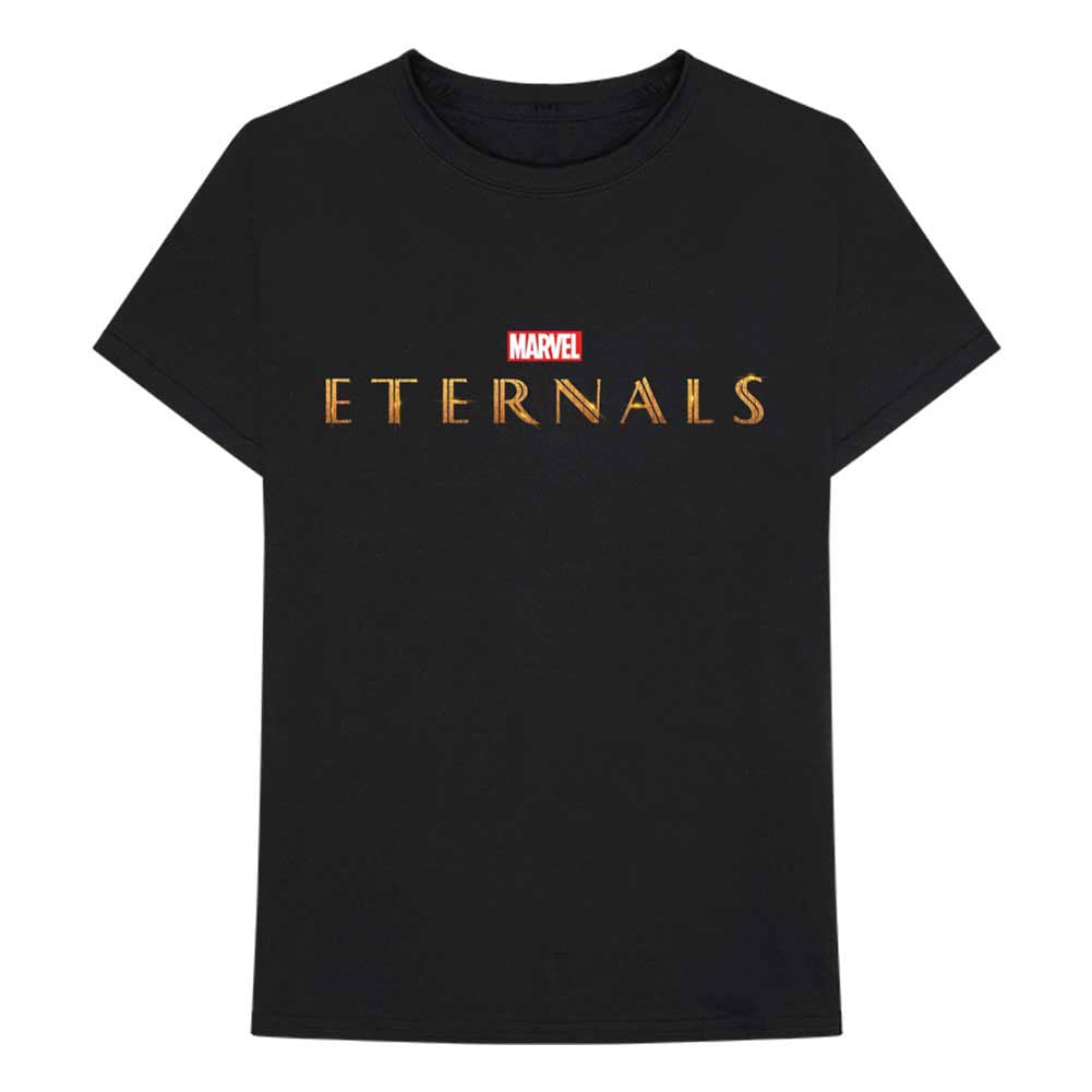 Marvel Comics T Shirt Eternals Movie Logo Official Mens Black L