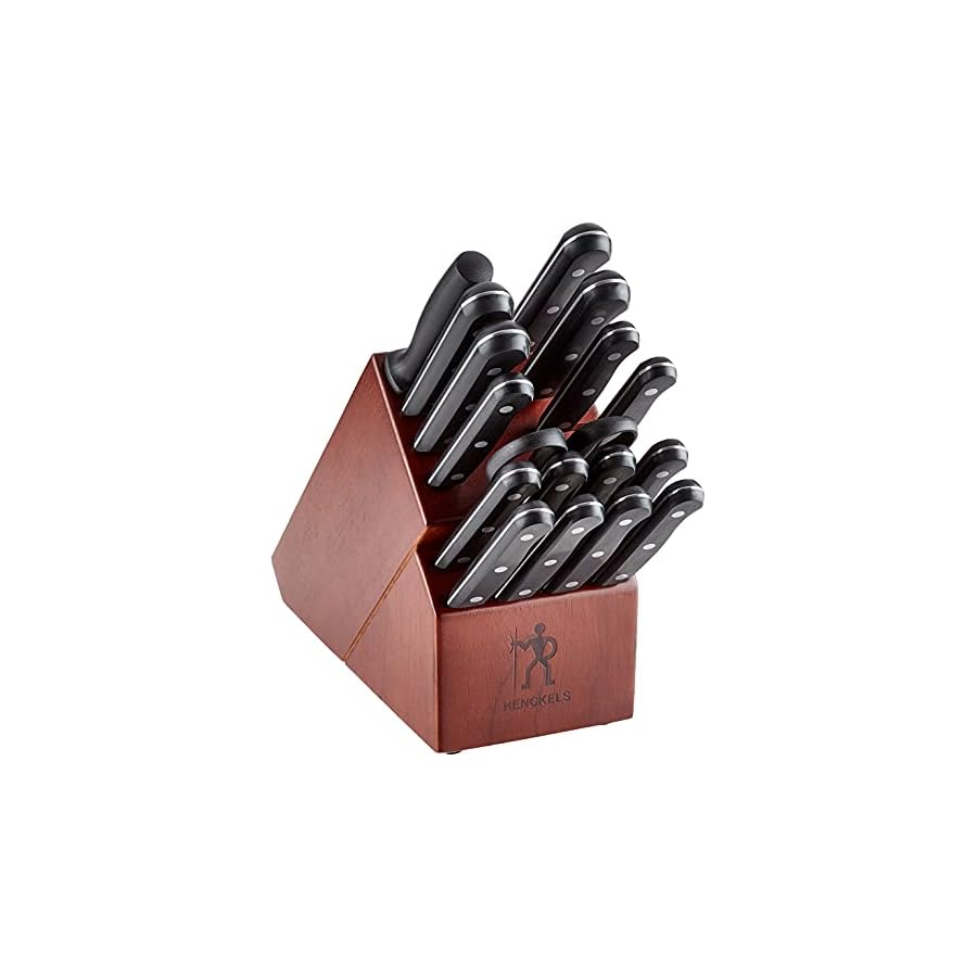 HENCKELS-Solution-Razor-Sharp-18-pc-Knife-Set-Chef-Knife-Bread-Knife-Steak-Knife-German-Engineered-Informed-by-100-Years-of-Mastery-Brown HENCKELS Solution Razor-Sharp 18-pc Knife Set, Chef Knife, Bread Knife, Steak Knife, German Engineered Informed by 100+ Years of Mastery, Brown