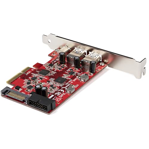 Image of StarTech 5-Port USB PCIe Card, 10Gbps, TAA, Express (PEXUSB312A1C1H)