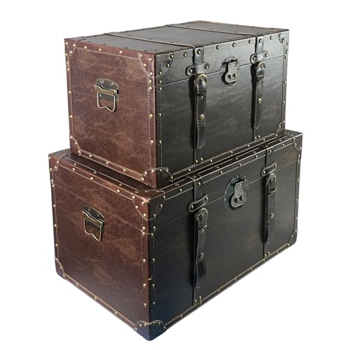 DreamsEden Large Wooden Treasure Chest Box...