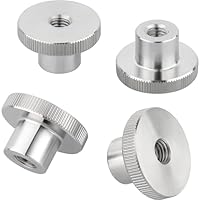 Ottertools - Hohe Rändelmutter DIN 466 | Gewinde: M6 | Edelstahl | 4 Stück