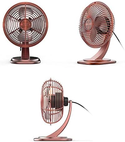 Retro Mini Desk Fan Small Personal USB Air Circulator Fan Portable Personal Fan for Home Office Desktop