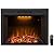 Valuxhome Electric Fireplace, 30 Inches Electric Fireplace Insert, Fireplace Heater with Overheating Protection, Fire Crackling Sound, Remote Control, 750/1500W, Black