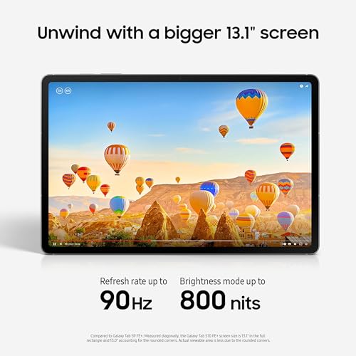 undefined SAMSUNG Galaxy Tab S10 FE+ 13.1” 128GB WiFi Android Tablet, Large Display, Long Battery Life, Exynos 1580 Processor, IP68, Water-Resistant, 90 Hz Refresh, S Pen for Note-Taking, US Version, Silver の商品画像 1