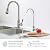 Kaihanmo Drinking Water Faucet Brushed Nickel SUS304 Stainless Steel Kitchen Water Filter Faucet, Lead-Free Reverse Osmosis Water Faucet RO Faucets