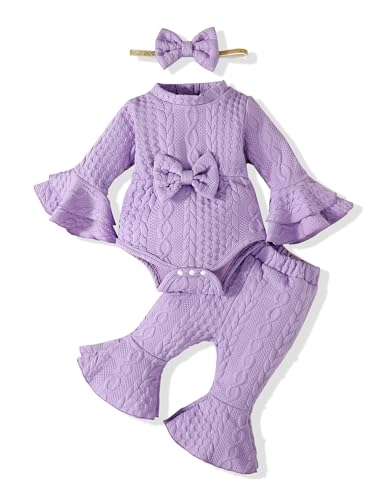 Image of SUNNY PIGGY Baby Girl Clothes Infant Newborn Outfits Romper 0-18 Month Toddler Girls’ Clothing Pant Set