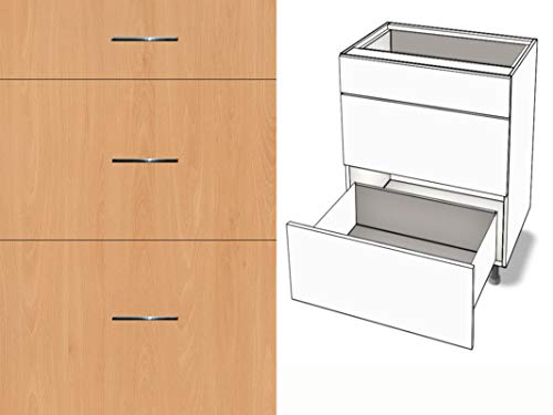 Premium-Ambiente AGEEPA0022 Unterschrank 3-Schubladen Softclosing EURODEKOR® (Breite 60cm, 22 Ellmau Buche) Cover