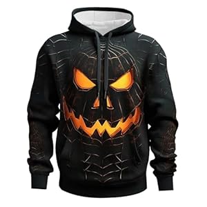 Generisch Halloween Kürbis Kapuzenpullover Herren