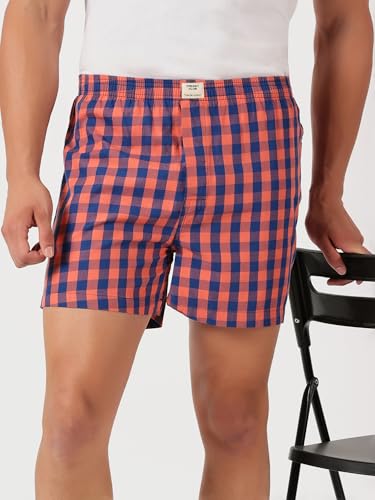 Image of Thomas Scott Men's | Cricket Club | Regular Fit | 100% Cotton | Casual | Woven | Boxer | Shorts | Pack of 3