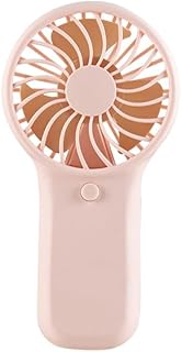 Handheld Fan, Portable Mini Fan Battery Powered (No Built-In Battery), Lightweight Pocket Fan for Travel, Makeup, Lash, Office, Outdoor（pink）