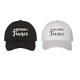 Prfcto Lifestyle Boyfriend Girlfriend Fiance Dad Hat Set - Just Engaged Hats Black & White Baseball Hats - Unisex