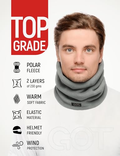 GOT Sports Máscara de esqui masculina - Balaclava com aquecedor de pescoço de lã para clima frio - M