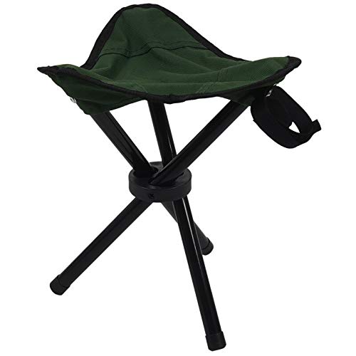 Runilex Folding Portable Tripod Stool for Outdoor Camping Hiking Fishing (Multi Color)