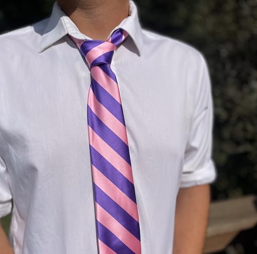 Image of tiemart Men's Striped Tie Standard Length
