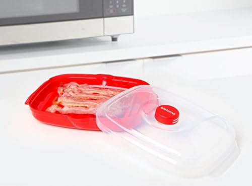 Sistema 1143 Easy Bacon, White/Red, 28.7 x 21.9 x 7 cm