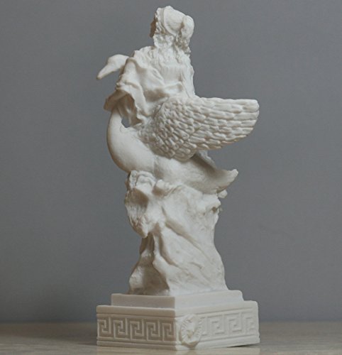 Estatua de Aphrodite y Cisne Venus Griega Alabastro 6.3 in miniatura 4