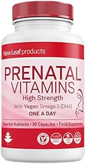 Pregnancy Vitamins for Women with Vegan DHA + Folic Acid (Full Trimester Supply) Prenatal Vitamins for Women Pregnancy Vitamins Capsules Prenatal Supplements Pregnancy Vitamins Conception UK Made