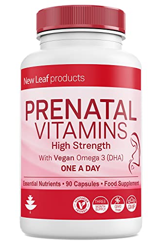 Prenatal Vitamin For Women With Vegan Dha, Improved Formula Full Trimester 90 Day Support 22+ High Strength Essential Vitamins & Minerals Folic Acid, Pregnancy Supplement Conceive Fertility #TOP16