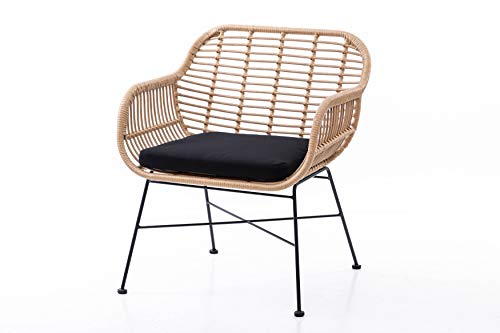 SILLA RATTAN CON COJIN 71x65x82 CM