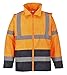 Produktbild Portwest Klassische Kontrast Warnschutz-Regenjacke, Größe: XL, Farbe: Orange/Marine, H443ONRXL